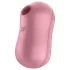 Satisfyer Cotton Candy - vibrator clitoridian cu unde de aer - coral
