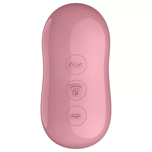 Satisfyer Cotton Candy - vibrator clitoridian cu unde de aer - coral