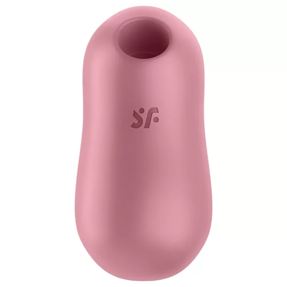 Satisfyer Cotton Candy - vibrator clitoridian cu unde de aer - coral