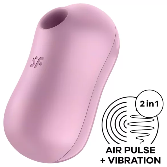 Satisfyer Cotton Candy - vibrator clitoridian cu unde de aer - reîncărcabil