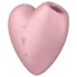 Satisfyer Cutie Heart - vibrator clitoridian cu pulsații aer - reîncărcabil