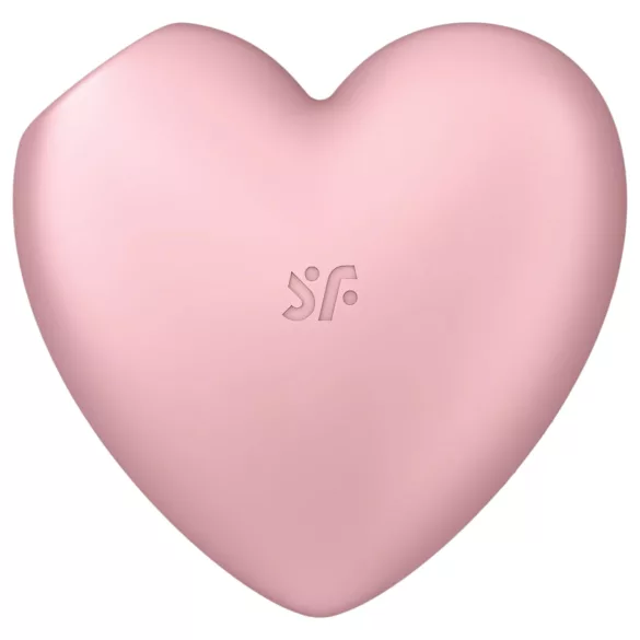 Satisfyer Cutie Heart - vibrator clitoridian cu pulsații aer - reîncărcabil