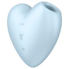   Satisfyer Cutie Heart - vibrator clitoral cu valuri, reîncărcabil (albastru)