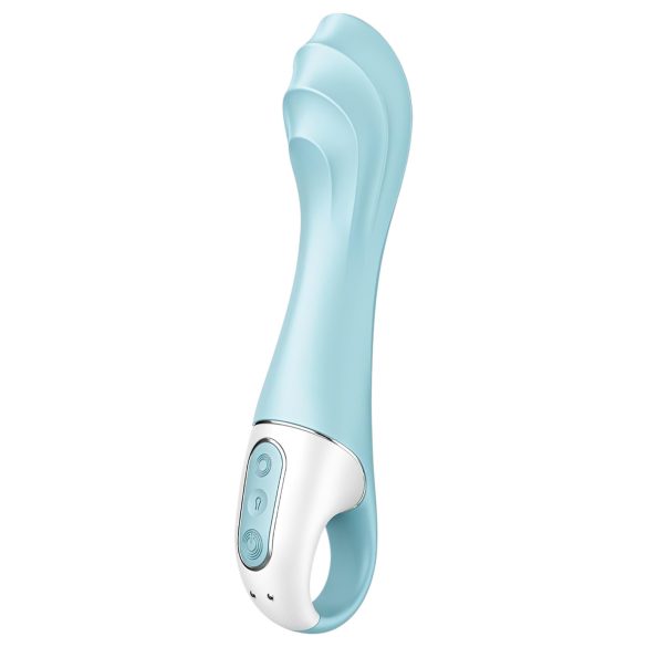 Satisfyer Air Pump Vibrator 5 - vibrator inteligent pompatabil (albastru)