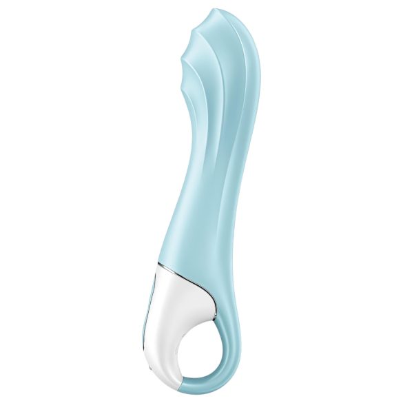 Satisfyer - vibrator cu pompare inteligentă Air Pump 5 - silicon albastru
