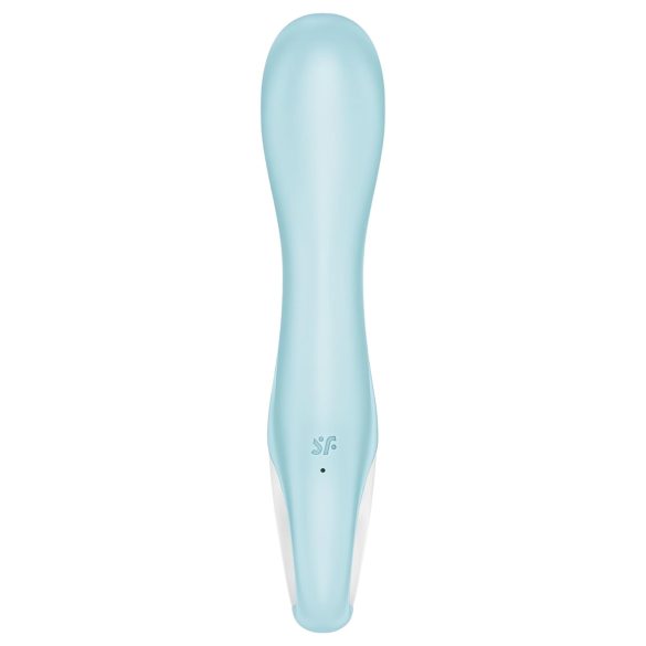 Satisfyer - vibrator cu pompare inteligentă Air Pump 5 - silicon albastru