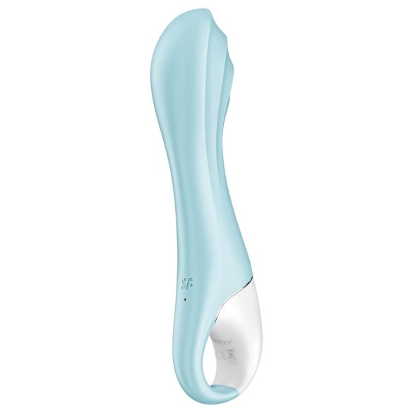Satisfyer - vibrator cu pompare inteligentă Air Pump 5 - silicon albastru