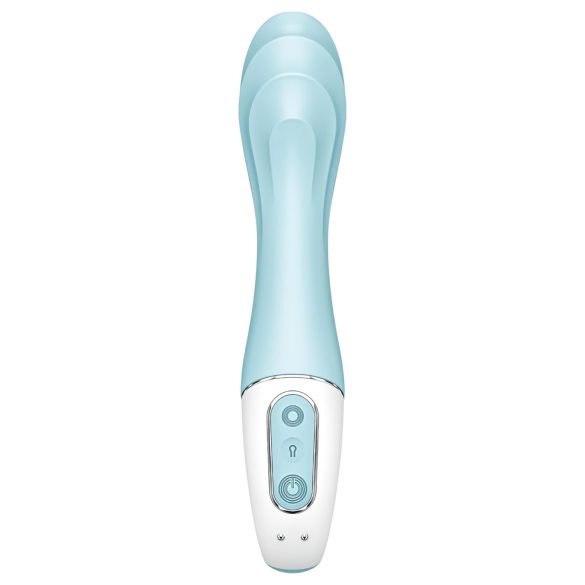 Satisfyer - vibrator cu pompare inteligentă Air Pump 5 - silicon albastru