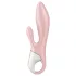 Satisfyer - Vibrator cu pompare Air Pump Bunny 3 - silicon roz