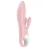 Satisfyer - Vibrator cu pompare Air Pump Bunny 3 - silicon roz