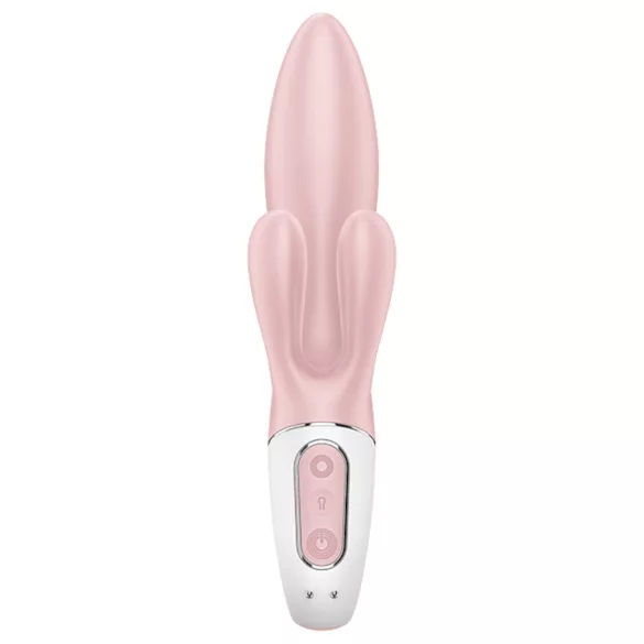 Satisfyer - Vibrator cu pompare Air Pump Bunny 3 - silicon roz