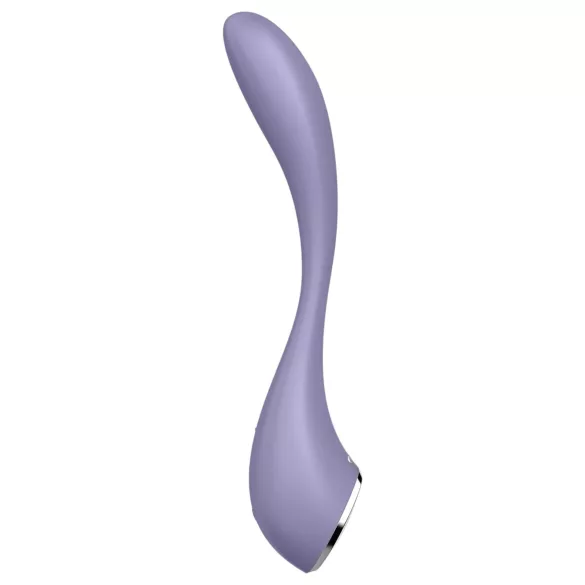 Satisfyer G-spot Flex 5 - vibrator pentru punctul G controlat prin aplicație (mov)