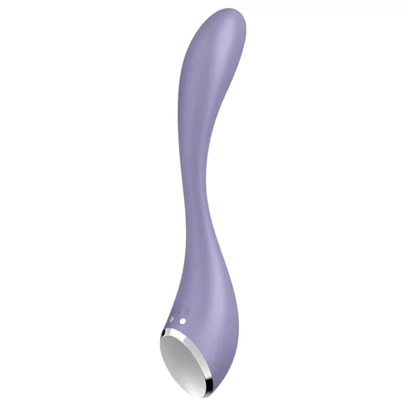 Satisfyer G-spot Flex 5 - vibrator pentru punctul G controlat prin aplicație (mov)