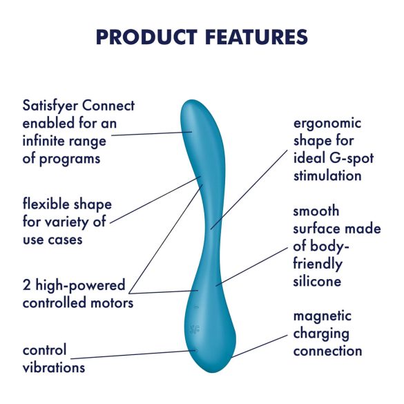 Satisfyer - Vibrator pentru punctul G flexibil - inteligent - verde