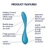 Satisfyer - Vibrator pentru punctul G flexibil - inteligent - verde