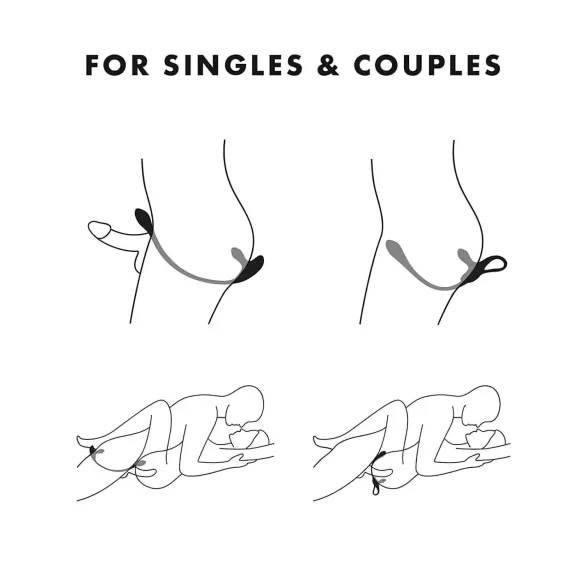 Satisfyer Plug & Play - vibrator anal reîncărcabil și inel pentru penis