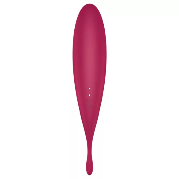 Satisfyer Twirling Pro - vibrator clitoridian controlat prin aplicație (roșu)
