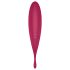 Satisfyer Twirling Pro - vibrator inteligent 2în1 pentru clitoris (roșu)