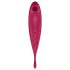 Satisfyer Twirling Pro - vibrator inteligent 2în1 pentru clitoris (roșu)