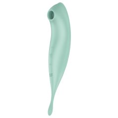   Satisfyer Twirling Pro - smart vibrator 2în1 pentru clitoris (menta)