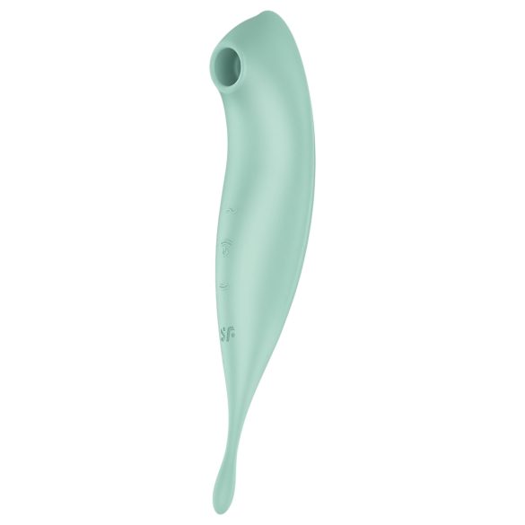 Satisfyer Twirling Pro - vibrator 2în1 inteligent pentru clitoris (mentă)