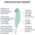 Satisfyer Twirling Pro - vibrator 2în1 inteligent pentru clitoris (mentă)