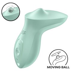   Satisfyer Exciterrr - vibrator clitoral rotativ cu mărgele (verde)
