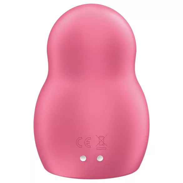 Satisfyer Pro To Go 1 - vibrator clitoridian cu unde de aer, cu acumulator (roșu)