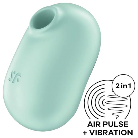 Satisfyer Pro To Go 2 - stimulent cu unde de aer, reîncărcabil (mentă)