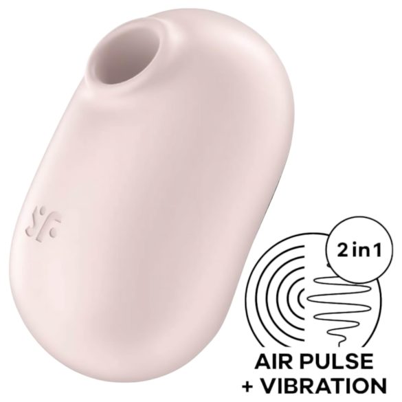 Satisfyer Pro To Go 2 - Stimulator clitoridian cu unde de aer (bej)