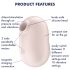 Satisfyer Pro To Go 2 - Stimulator clitoridian cu unde de aer (bej)