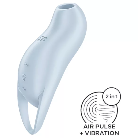 Satisfyer Pocket Pro 1 - stimulator clitoris cu unde de aer - albastru