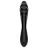 Satisfyer Dazzling Crystal 1 - dildo din sticlă dublu capăt (negru)