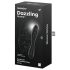 Satisfyer Dazzling Crystal 1 - dildo din sticlă dublu capăt (negru)