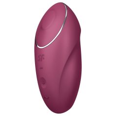   Satisfyer Tap & Climax 1 - 2în1 vibrator și stimulator clitoridian (roșu)
