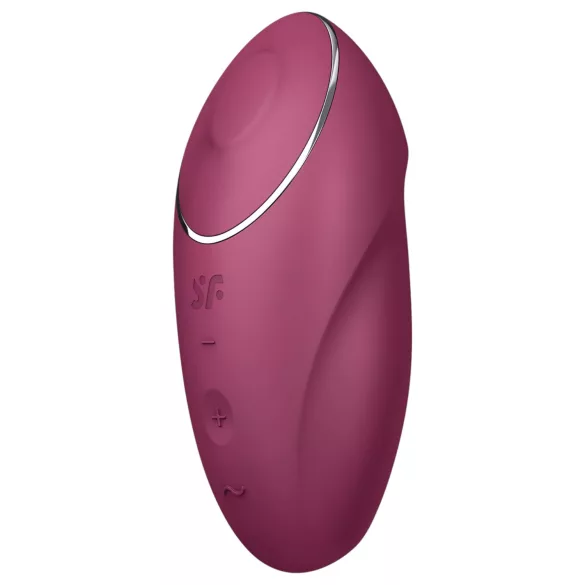 Satisfyer Tap & Climax 1 - vibrator și stimulator clitoris 2în1 - roșu