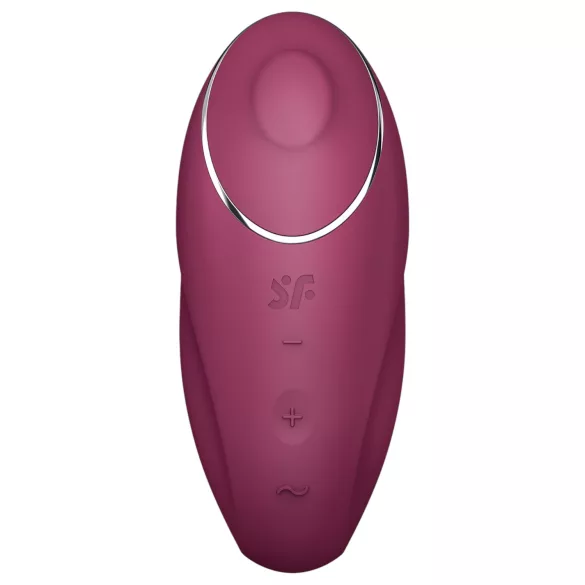 Satisfyer Tap & Climax 1 - vibrator și stimulator clitoris 2în1 - roșu