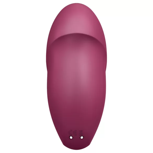 Satisfyer Tap & Climax 1 - vibrator și stimulator clitoris 2în1 - roșu
