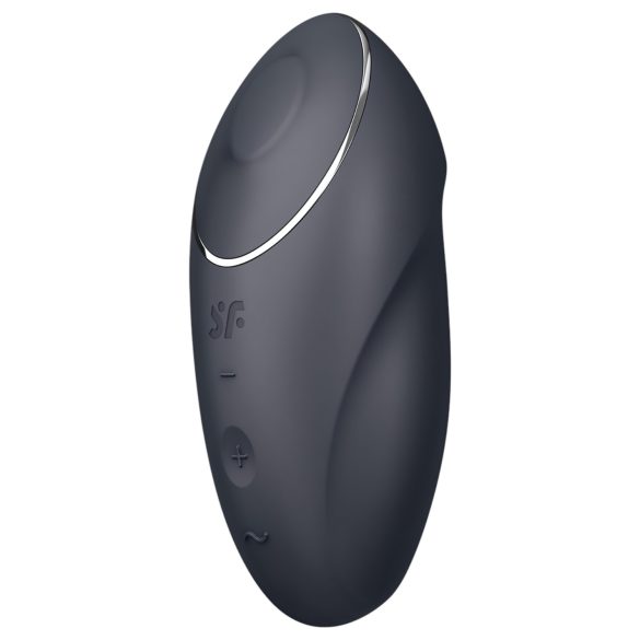 Satisfyer Tap & Climax 1 - Vibrator 2in1 pentru clitoris (negru)
