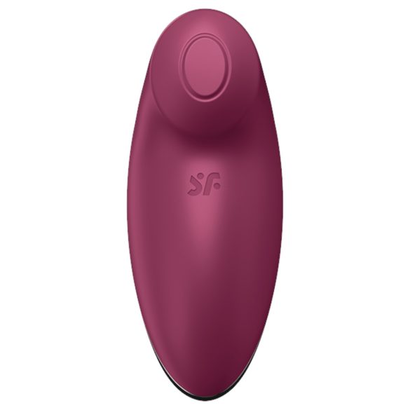 Satisfyer Tap & Climax 2 - vibrator și stimulator clitoris 2în1 - roșu