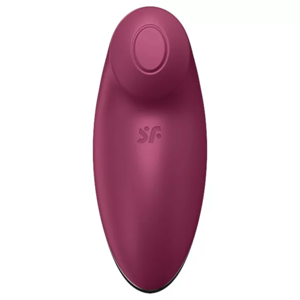 Satisfyer Tap & Climax 2 - vibrator 2în1 pentru stimularea clitorisului (roșu)