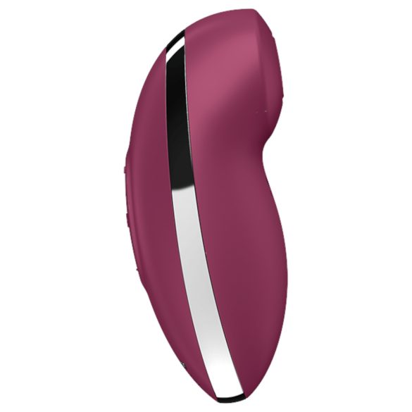 Satisfyer Tap & Climax 2 - vibrator și stimulator clitoris 2în1 - roșu