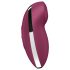 Satisfyer Tap & Climax 2 - vibrator și stimulator clitoris 2în1 - roșu