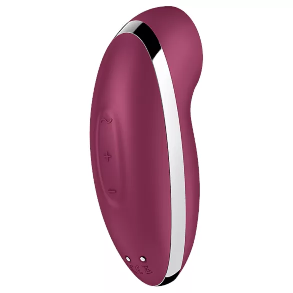 Satisfyer Tap & Climax 2 - vibrator 2în1 pentru stimularea clitorisului (roșu)
