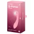 Satisfyer G-Force - vibrator punctul G reîncărcabil, rezistent la apă - roz