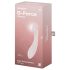 Satisfyer G-Force - vibrator rezistent apă, reîncărcabil pentru punctul G (bej)