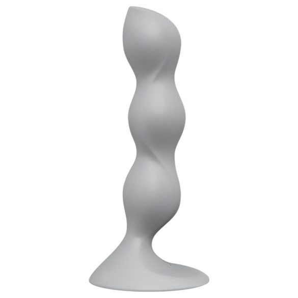 Satisfyer Triple Ball-R - dildo cu bile - silicon gri