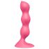 Satisfyer Triple Ball-R - vibrator anal cu bile - silicon roz