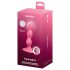 Satisfyer Triple Ball-R - vibrator anal cu bile - silicon roz
