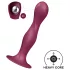 Satisfyer Double Ball-R - dildo cu ventuză și greutăți - roșu